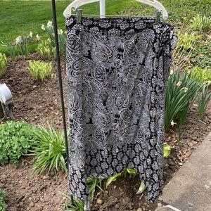 EUC XL faux wrap asymmetrical skirt/Jones New York